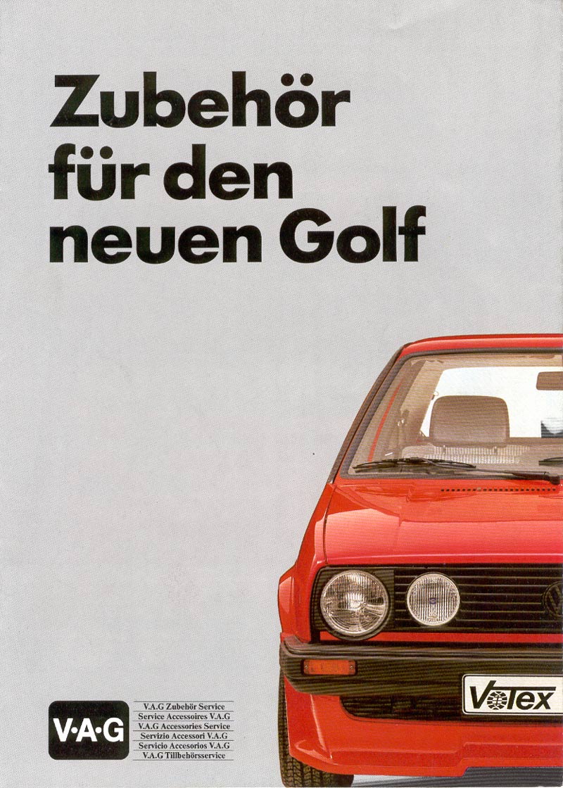 elf Fictief Uitdrukking 1985 Golf european accessories brochure ;) | VW Vortex - Volkswagen Forum